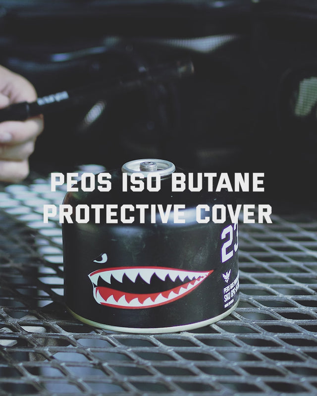 PEOS ISO BUTANE PROTECTIVE COVER_SHARK MOUTH - PEOS INDUSTRIES - Outdoor Gadget